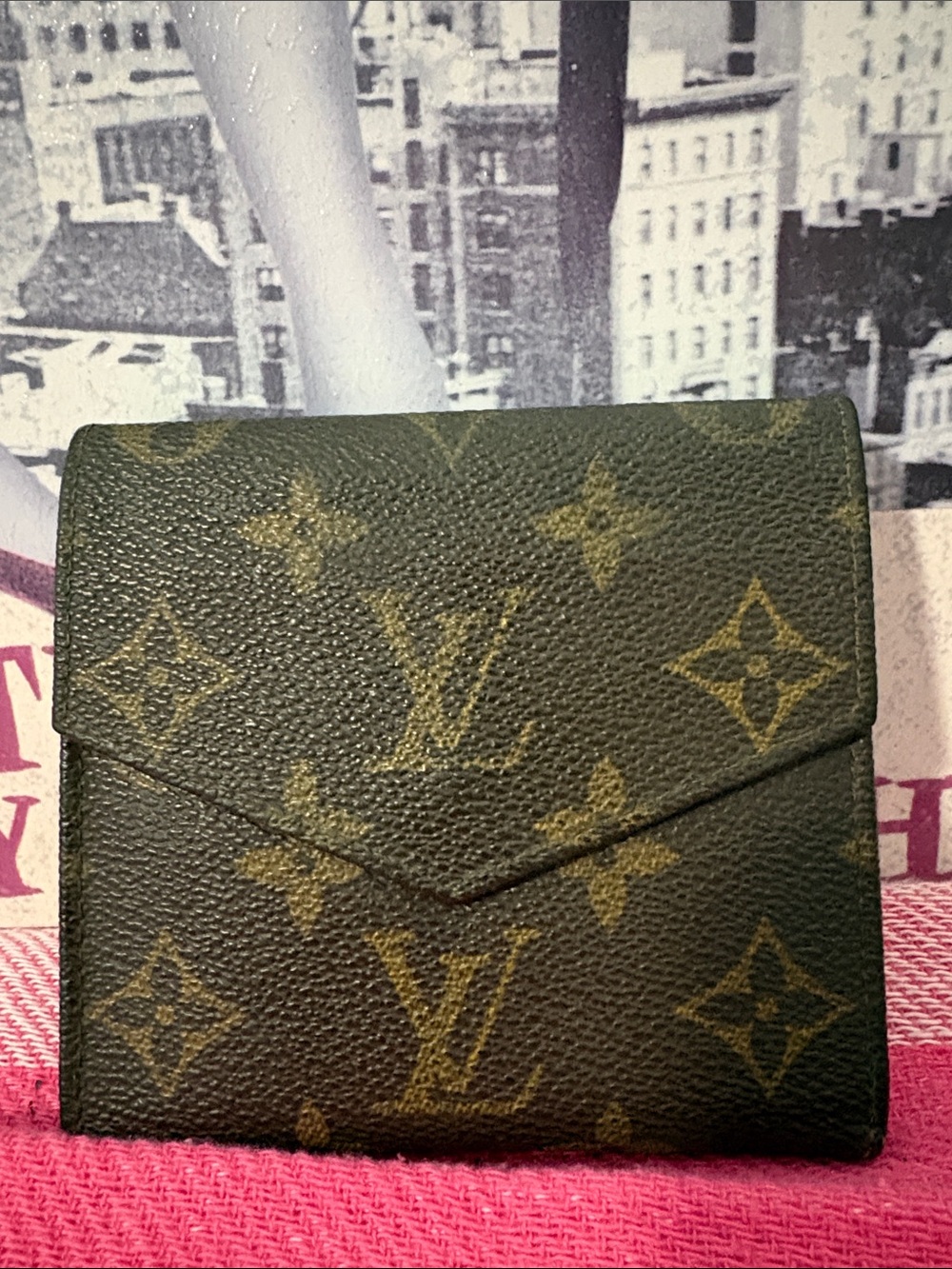 Louis Vuitton Monogram Envelope Elise trifold Wallet - Brown/Gold Accent - Picture 2 of 16
